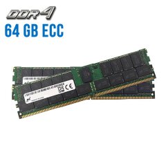 Комплект: Серверна оперативна пам'ять Micron / 64 GB (2x32 GB) / 2Rx4 PC4-2400T / DDR4 ECC / 2400 MHz