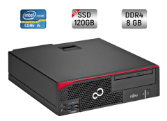 Компьютер Fujitsu Esprimo D757 E90+ SFF / Intel Core i5-6500 (4 ядра по 3.2 - 3.6 GHz) / 8 GB DDR4 / 120 GB SSD NEW + 500 GB HDD / Intel HD Graphics 530 / DVI
