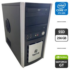 Компьютер NoName Tower / Intel Core i7-3770 (4 (8) ядра по 3.4 - 3.9 GHz) / 16 GB DDR3 / 256 GB SSD / nVidia GeForce GT 610, 2 GB GDDR3, 64-bit / DVD-ROM