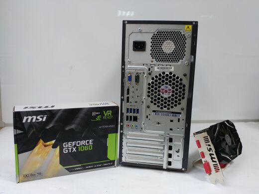 Компьютер Lenovo M83 Tower / Intel® Core™ i5-4570 (4 ядра по 3.20 - 3.60 GHz) / 12GB DDR3 / 500GB HDD + SSD Kingston 120GB NEW / Видеокарта GF GTX 1060 (3GB DDR5 192bit) (HDMI,DVI,DP)  / БП 500W NEW 