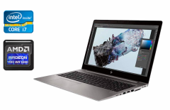 Мобільна робоча станція Б-клас HP Zbook 15u G6 / 15.6" (1920x1080) IPS / Intel Core i7-8665U (4 (8) ядра по 1.9 - 4.8 GHz) / 16 GB DDR4 / 512 GB SSD / AMD Radeon Pro WX 3200, 4 GB GDDR5, 128-bit / WebCam / TouchID