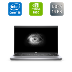 Мобільна робоча станція Dell Precision 3561 / 15.6" (1920x1080) IPS / Intel Core i5-11400H (6 (12) ядер по 2.7 - 4.5 GHz) / 16 GB DDR4 / 512 GB SSD / nVidia T600, 4 GB GDDR6, 128-bit / WebCam / HDMI