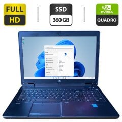 Мобільна робоча станція HP ZBook 15 G1 / 15.6" (1920x1080) TN / Intel Core i5-4330M (2 (4) ядра по 2.8 - 3.5 GHz) / 16 GB DDR3 / 360 GB SSD / nVidia Quadro K1100M, 1 GB GDDR5, 128-bit / WebCam
