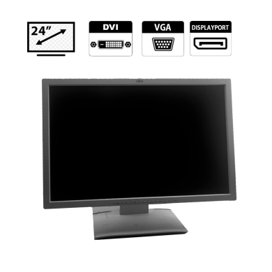 Монитор Fujitsu B24w-6 / 24" (1920x1200) TN / USB 2.0, DVI, DisplayPort, VGA, Audio Монитор Fujitsu B24w-6 / 24" (1920x1200) TN / USB 2.0, DVI, DisplayPort, VGA, Audio