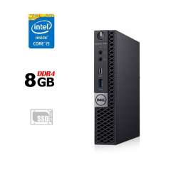 Неттоп Dell OptiPlex 5060 USFF / Intel Core i5-8500T (6 ядер по 2.1 - 3.5 GHz) / 8 GB DDR4 / 120 GB SSD / Intel UHD Graphics 630