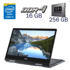 Ноутбук-трансформер Dell Inspiron 7573 / 15.6" (1920x1080) IPS Touch / Intel Core i5-8250U (4 (8) ядра по 1.6 - 3.4 GHz) / 16 GB DDR4 / 256 GB SSD / Intel UHD Graphics 620 / WebCam + Бездротова мишка
