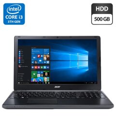 Ноутбук Acer Aspire E1-570G / 15.6" (1366x768) TN / Intel Core i3-3217U (2 (4) ядра по 1.8 GHz) / 4 GB DDR3 / 500 GB HDD / Intel HD Graphics 4000 / WebCam / VGA