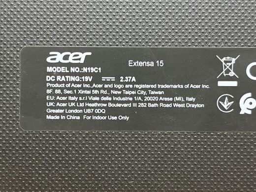 Ноутбук Acer Extensa 15 EX215-52 / 15.6" (1920x1080) TN / Intel Core i3-1005G1 (2 (4) ядра по 1.2 - 3.4 GHz) / 8 GB DDR4 / 256 GB SSD / Intel UHD Graphics / WebCam Ноутбук Acer Extensa 15 EX215-52 / 15.6" (1920x1080) TN / Intel Core i3-1005G1 (2 (4) ядра по 1.2 - 3.4 GHz) / 8 GB DDR4 / 256 GB SSD / Intel UHD Graphics / WebCam