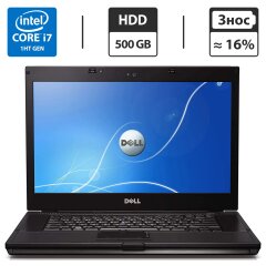 Ноутбук Б-класс Dell Latitude E6510 / 15.6" (1920x1080) TN / Intel Core i7-620M (2 (4) ядра по 2.6 - 3.3 GHz) / 8 GB DDR3 / 500 GB HDD / nVidia NVS 3100M, 512 MB GDDR3, 64-bit / WebCam / DVD-ROM