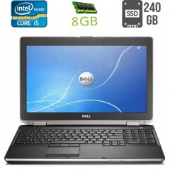 Ноутбук Б-класс Dell Latitude E6530 / 15.6" (1366x768) TN / Intel Core i5-3210M (2 (4) ядра по 2.5 - 3.1 GHz) / 8 GB DDR3 / 240 GB SSD / Intel HD Graphics 4000 / DVD-RW / HDMI