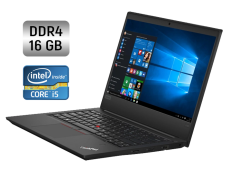 Ноутбук Б-класс Lenovo ThinkPad E490 / 14" (1920x1080) IPS / Intel Core i5-8265U (4 (8) ядра по 1.6 - 3.9 GHz) / 16 GB DDR4 / 512 GB SSD / Intel UHD Graphics 620 / WebCam / Windows 10