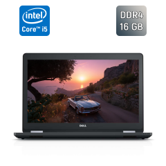 Ноутбук Dell Latitude 5580 / 15.6" (1920x1080) IPS / Intel Core i5-6300U (2 (4) ядра по 2.4 - 3.0 GHz) / 16 GB DDR4 / 256 GB SSD / Intel HD Graphics 520 / TouchID / SIM