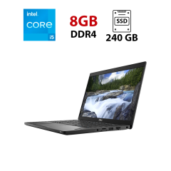 Ноутбук Dell Latitude 7390 / 13.3" (1920x1080) IPS / Intel Core i5-8250U (4 (8) ядра по 1.6 - 3.4 GHz) / 8 GB DDR4 / 240 GB SSD / Intel UHD Graphics 620 / WebCam
