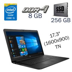 Ультрабук HP 17-by3613dx / 17.3" (1600x900) TN / Intel Core i5-1035G1 (4 (8) ядра по 1.0 - 3.6 GHz) / 8 GB DDR4 / 256 GB SSD M.2 / Intel UHD Graphics / WebCam
