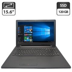 Ноутбук Lenovo IdeaPad 300-15IBR / 15.6" (1366x768) TN / Intel Pentium N3710 (4 ядра по 1.6 - 2.56 GHz) / 4 GB DDR3 / 120 GB SSD / Intel HD Graphics / WebCam / DVD-ROM