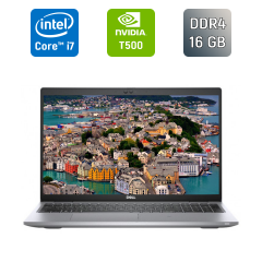 Ноутбук рабочая станция Dell Precision 3560 / 15.6" (1920x1080) IPS / Intel Core i7-1185G7 (4 (8) ядра по 3.0 - 4.8 GHz) / 16 GB DDR4 / 256 GB SSD / nVidia T500, 2 GB GDDR6, 64-bit / HDMI / WebCam