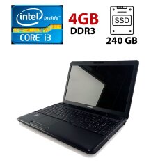 Ноутбук Toshiba Satellite Pro C660 / 15.6" (1366x768) TN / Intel Core i3-380M (2 (4) ядра по 2.53 GHz) / 4 GB DDR3 / 240 GB SSD / Intel HD Graphics 1000 / WebCam