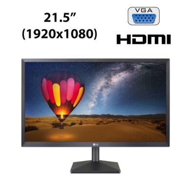 Новий монітор LG 22MN430M-B / 21.5" (1920x1080) IPS LED / 2x HDMI, 1x VGA, 1x Audio Port Combo