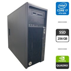 Рабочая станция HP Workstation Z230 Tower / Intel Core i7-4770K (4 (8) ядра по 3.5 - 3.9 GHz) / 16 GB DDR3 / 256 GB SSD / nVidia Quadro K2000, 2 GB GDDR5, 128-bit / DVD-ROM