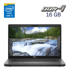 Ультрабук Dell Latitude 5401 / 14" (1920x1080) IPS / Intel Core i5-9400H (4 (8) ядра по 2.5 - 4.3 GHz) / 16 GB DDR4 / 256 GB SSD M.2 / Intel UHD Graphics 630 / WebCam + Мышка