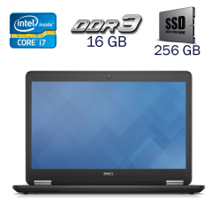 Ультрабук Dell Latitude E7450 / 14" (1920x1080) IPS Touch / Intel Core i7-5600U (2 (4) ядра по 2.6 - 3.2 GHz) / 16 GB DDR3 / 256 GB SSD / Intel HD Graphics 5500 / WebCam + Беспроводная мышка