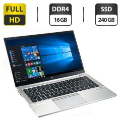Ультрабук HP EliteBook 840 G7 / 14" (1920x1080) IPS / Intel Core i5-10210U (4 (8) ядра по 1.6 - 4.2 GHz) / 16 GB DDR4 / 240 GB SSD / Intel UHD Graphics / WebCam