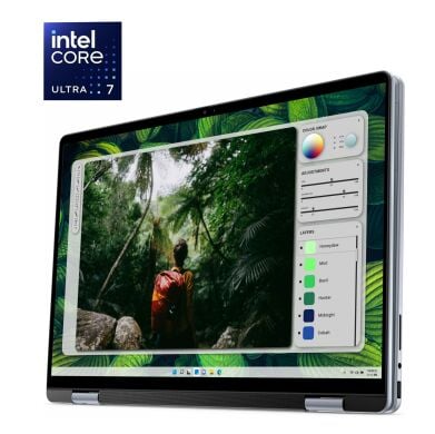 Ноутбук-трансформер Dell Inspiron 16 7640 2-in-1 / 16" (1920x1200) IPS Touch / Intel Core Ultra 7 155H (16 (22) ядер по 1.4 - 4.8 GHz) / 16 GB DDR5 / 1000 GB SSD / Intel Arc Graphics / WebCam