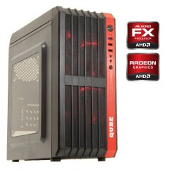 Игровой ПК QUBE QB43M Tower / AMD FX-6300 (6 ядер по 3.5 - 4.1 GHz) / 16 GB DDR3 / 120 GB SSD + 500 GB HDD / AMD Radeon R9 290, 4 GB GDDR5, 512-bit / 650W
