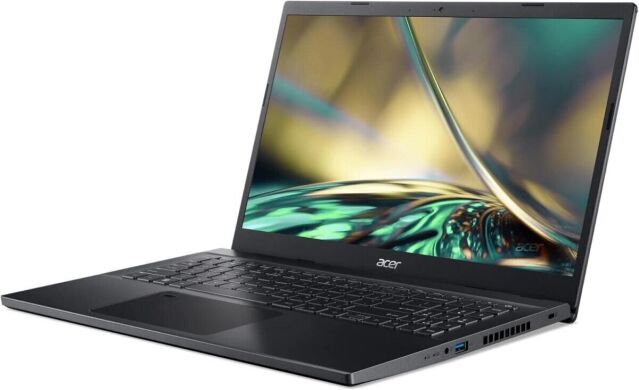 Новый ноутбук Acer Aspire 7 A715-76-73L8 / 15.6" (1920x1080) TN / Intel Core i7-12650H (10 (16) ядер по 3.5 - 4.7 GHz) / 16 GB DDR4 / 512 GB SSD / Intel UHD Graphics / WebCam / Win 11 Home