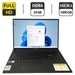 Ноутбук Asus VivoBook F1605ZA-WS74 / 16" (1920x1080) IPS / Intel Core i7-1255U (10 (12) ядер по 3.5 - 4.7 GHz) / 24 GB DDR4 / 1000 GB SSD M.2 / Intel Iris Xe Graphics / WebCam