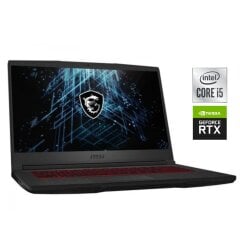 Ігровий ноутбук MSI GF65 Thin 10UE / 15.6" (1920x1080) IPS / Intel Core i5-10500H (6 (12) ядер по 2.5 - 4.5 GHz) / 8 GB DDR4 / 512 GB SSD NVMe / nVidia GeForce RTX 3060, 6 GB GDDR6, 192-bit / WebCam