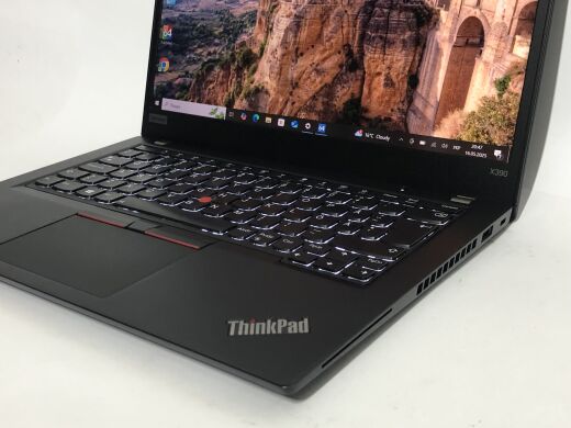 Ультрабук Lenovo ThinkPad X390 / 13.3" (1920x1080) IPS Touch / Intel Core i5-8365U (4 (8) ядра по 1.6 - 4.1 GHz) / 16 GB DDR4 / 512 GB SSD / Intel UHD Graphics / WebCam / Win 10 Pro Ультрабук Lenovo ThinkPad X390 / 13.3" (1920x1080) IPS Touch / Intel Core i5-8365U (4 (8) ядра по 1.6 - 4.1 GHz) / 16 GB DDR4 / 512 GB SSD / Intel UHD Graphics / WebCam / Win 10 Pro
