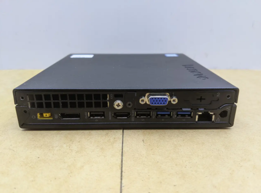 Неттоп Lenovo ThinkCentre M720q Tiny USFF / Intel Core i3-9100T (4 ядра по 3.1 - 3.7 GHz) / 8 GB DDR4 / 240 GB SSD / Intel UHD Graphics 630 / Блок живлення
