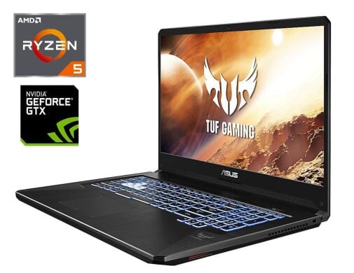 Ігровий ноутбук Asus TUF Gaming FX705DT / 17.3" (1920x1080) IPS / AMD Ryzen 5 3550H (4 (8) ядра по 2.1 - 3.7 GHz) / 8 GB DDR4 / 512 GB SSD / nVidia GeForce GTX 1650, 4 GB GDDR6, 128-bit / WebCam
