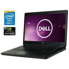 Ультрабук Dell Latitude 5480 / 14" (1366x768) TN / Intel Core i7-6600U (2 (4) ядра по 2.6 - 3.4 GHz) / 16 GB DDR4 / 256 GB SSD NVMe / nVidia GeForce 930MX, 2 GB DDR3, 64-bit / WebCam