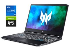 Игровой ноутбук Б-класс Acer Predator Triton PT315-53 / 15.6" (2560x1440) IPS / Intel Core i7-11800H (8 (16) ядер по 2.3 - 4.6 GHz) / 16 GB DDR4 / 512 GB SSD / nVidia GeForce RTX 3070, 8 GB GDDR6, 256-bit / WebCam
