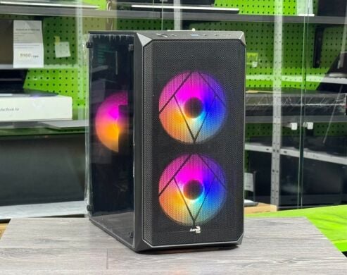 Ігровий ПК AeroСool CS-107-A-BK-v2 Tower / AMD Ryzen 5 5500 (6 (12) ядер по 3.6 - 4.2 GHz) / 16 GB DDR4 / 480 GB SSD / nVidia GeForce GTX 1660 Super, 6 GB GDDR6, 192-bit / 600W