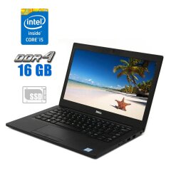 Нетбук Dell Latitude 7280 / 12.5" (1920x1080) IPS Touch / Intel Core i5-6300U (2 (4) ядра по 2.4 - 3.0 GHz) / 16 GB DDR4 / 240 GB SSD / Intel HD Graphics 520 / WebCam / HDMI