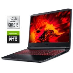 Ігровий ноутбук Б-клас Acer Nitro 5 AN515-55 / 15.6" (1920x1080) IPS / Intel Core i5-10300H (4 (8) ядра по 2.5 - 4.5 GHz) / 16 GB DDR4 / 512 GB SSD / nVidia GeForce RTX 3050, 4 GB GDDR6, 128-bit / WebCam