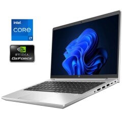 Ігровий ультрабук HP ProBook 440 G8 / 14" (1920x1080) IPS / Intel Core i7-1165G7 (4 (8) ядра по 2.8 - 4.7 GHz) / 16 GB DDR4 / 512 GB SSD / nVidia GeForce MX450, 2 GB GDDR5, 64-bit / WebCam / Win 11 Pro