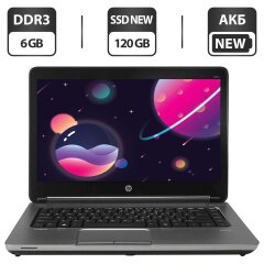 Ноутбук Б-клас HP ProBook MT41 / 14" (1366x768) TN / AMD A4-4300M (2 ядра по 2.5 - 3.0 GHz) / 6 GB DDR3 / 120 GB SSD NEW / AMD Radeon HD 7420G Graphics / АКБ NEW