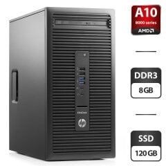 Компьютер HP EliteDesk 705 G2 Tower / AMD Pro A10-8750B (4 ядра по 3.6 - 4.0 GHz) / 8 GB DDR3 / 120 GB SSD / AMD Radeon R7 Graphics / DVD-ROM