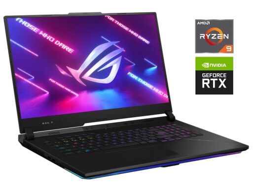 Ігровий ноутбук Б-клас Asus ROG Strix SCAR G733PY / 17.3" (2560x1440) IPS / AMD Ryzen 9 7945HX (16 (32) ядер по 2.5 - 5.4 GHz) / 32 GB DDR5 / 1000 GB SSD / nVidia GeForce RTX 4090, 16 GB GDDR6, 256-bit / WebCam