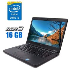 Ноутбук Dell Latitude E5450 / 14" (1366x768) TN / Intel Core i5-5200U (2 (4) ядра по 2.2 - 2.7 GHz) / 16 GB DDR3 / 480 GB SSD / Intel HD Graphics 5500 / WebCam