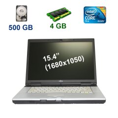 Fujitsu LifeBook E8420 / 15.4" (1680x1050) TFT WSXGA+ / Intel Core 2 Duo P8700 (2 ядра по 2.53 GHz) / 4 GB DDR2 / 500 GB HDD / DVD-RW