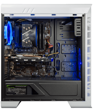  GameMax Elysium White MT / Intel® Core™ i7-8700K (6 (12) ядер по 3.70 - 4.70 GHz) / 16 GB DDR4 / 120 GB SSD+1 TB HDD / GeForce GTX 1060 (6 GB GDDR5 192 bit) / 500 Вт