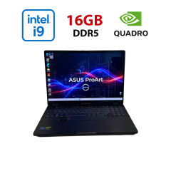 Ігровий ноутбук Asus ProArt Studiobook / 16" (2560x1600) OLED Touch / Intel Core i9-13980HX (24 (32) ядра по 2.2 - 5.5 GHz) / 16 GB DDR5 / 512 GB SSD NVMe / nVidia Quadro RTX 3000, 6 GB GDDR6, 192-bit / WebCam