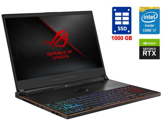 Игровой ноутбук Asus ROG Zephyrus S17 GX701LV-HG025R / 17.3" (1920x1080) IPS / Intel Core i7-10875H (8 (16) ядер по 2.0 - 5.1 GHz) / 16Gb DDR4 / 1000 GB SSD / nVidia GeForce RTX 2060, 6 GB GDDR6, 192-bit / Win10
