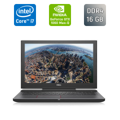 Ігровий ноутбук Б-клас Dell Inspiron 7577 / 15.6" (1920x1080) IPS / Intel Core i7-7700HQ (4 (8) ядра по 2.8 - 3.8 GHz) / 16 GB DDR4 / 512 GB SSD / nVidia GeForce GTX 1060 Max-Q, 6 GB GDDR5, 192-bit / WebCam