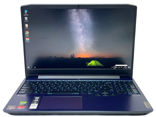 Игровой ноутбук Lenovo IdeaPad Gaming 3 / 15.6" (1920x1080) IPS / AMD Ryzen 5 4600H (6 (12) ядер по 3.0 - 4.0 GHz) / 16 GB DDR4 / 128 GB SSD + 1000 GB HDD / nVidia GeForce GTX 1650, 4GB GDDR6, 128-bit / WebCam 